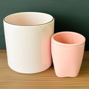 ✅ 5 for $25 - Blush Pink Vase Accent Decor, Medium & Small